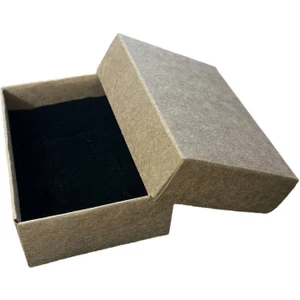 Örün Matbaa Kraft Kağıt Süngerli Kutu 8x6x3 cm 25 Adet Bileklik, Mini Set Kutusu Demonte Sevk