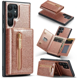 Samsung Galaxy S24 Ultra Söndürülebilir Cüzdan Telefon Kickstand Cover (Yurt Dışından)