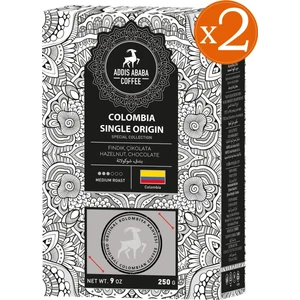 Addis Ababa Coffee Coffee Professional Barista Kolombiya Single Origin 250 gr x 2