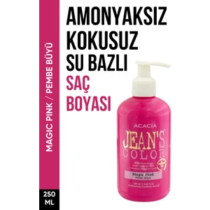 Acacia Jeans Color Amonyaksız Pembe Büyü Saç Boyası 250 ml Kokusuz Su Bazlı Magic Pink Hair Dye