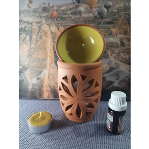 Mary Collection Lotus Model Toprak Buhurdanlık Set