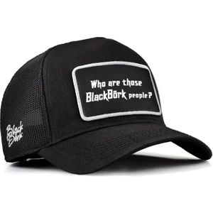 V2 Trucker Who Are Those People - 2 Kod Logolu Siyah Cordura Kumaş Şapka (Cap)