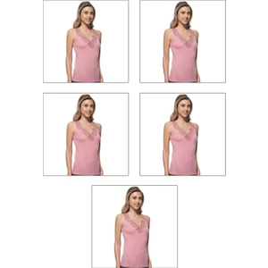 Özkan Underwear 2001 5'li Paket  Kadın Atlet