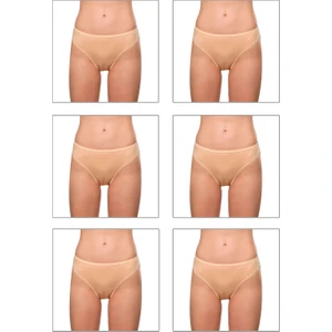 Özkan Underwear 6120 6'lı Paket Kadın Pamuklu Likralı Süprem Slip Külot