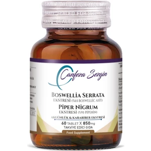 Canfeza Sezgin Boswellia Serrata Ekstresi (%65 Boswellic Asit) Piper Nigrum Ekstresi (%95 Piperin) Akgünlük & Karabiber Ekstresi