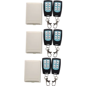 Dc 12V 4 Kanal 200M Kablosuz Rf Uzaktan Kumanda Anahtarı 6 Verici + Alıcı (Yurt Dışından)