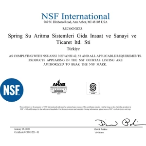 Spring Water 4 'lü Filtre Seti (9 ve 11 Aşamalı Modeller Için)