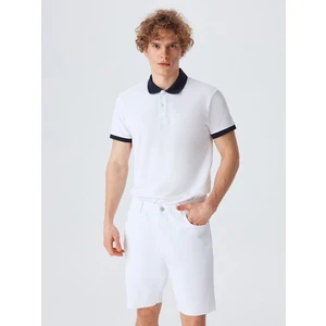 Stephano White Erkek Jean Bermuda