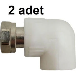 KALDE Pp Hareketli Dirsek 20 *1/2 (kombi altı bağlantı dirseği) 2 adet