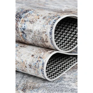 Bianca Eco Dijital Baskı Makinada Yıkanabilir Kaymaz Taban Dekoratif Halı Lacivert  9737