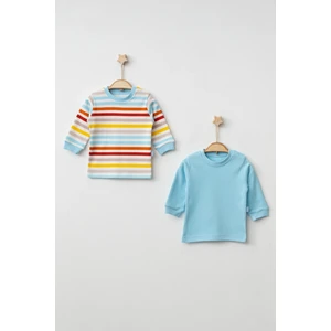 Çizgili Bebek 2'li Body 9704