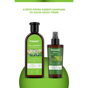 6 Bitki Bakım Şampuanı 300 ml + Tresan Saç Toniği 125 ml