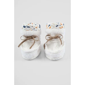 Little Gusto Wellsoft Bebek Patiği Ekru