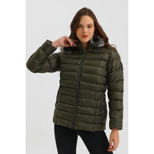 One Magoa Kadın Haki Yeşili Kısa Mont