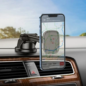 Blue Shark Manyetik Araç Içi Telefon Tutucu Orta Konsol 4,5 - 7 Inç Cep Telefonları Için Uygundur iPhone Uyumlu Samsung Xiaomi Oppo Huawei Lg ile Uyumlu CA116