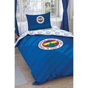 Fenerbahçe Lacivert Logo Tek Kişilik  Pamuk Lisanslı Nevresim Takımı
