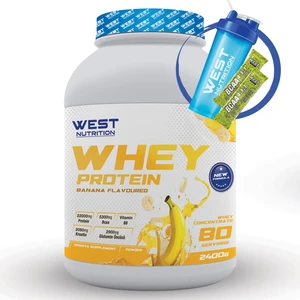 West Nutrition Whey Protein Tozu 2400 Gr 80 Servis Aroma Seçenekli