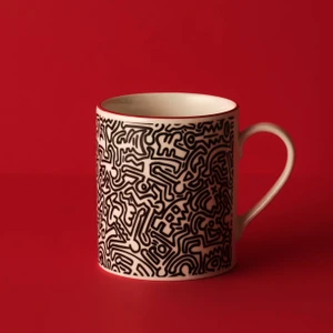 Bella Maison Keith Haring Cartoon Porselen Kupa Siyah (390 Cc)
