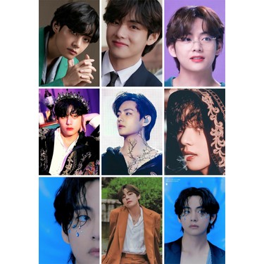 Owl Bag Bts - Taehyung-V -Kpop- 9 Lu Fotokart Seti Fiyatı