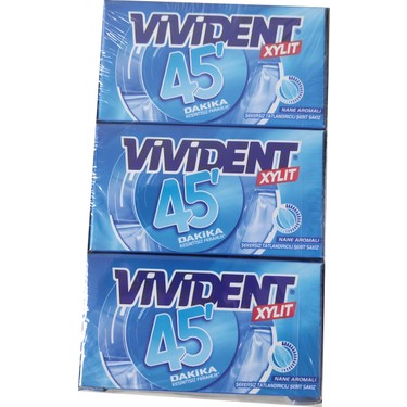 Vivident Xylit 45 Dakika Naneli Cüzdan Sakız 26 G. * 18 Adet Fiyatı