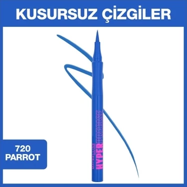 Maybelline New York Hyper Precise All Day Likit Eyeliner Parrot Blue – Gün Boyu Kalıcı, Ergonomik