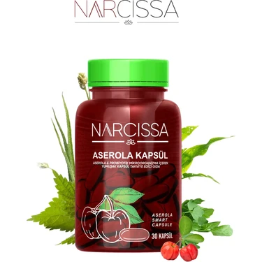 Narcissa Aserola Kapsulü & Probiyotik Mikroorganizma Içeren Detox