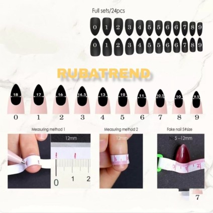 Kalıcı Nail Art Pembe T French Düz Model Takma Tırnak Seti