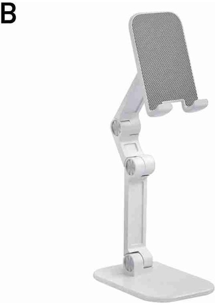 Beyaz Stil Evrensel Üç Bölüm Katlanabilir Masaüstü Cep Telefonu Laptop Tutucu iPhone iPad Notebook Için Ayarlanabilir Akıllı Telefon Tablet Standı (Yurt Dışından)