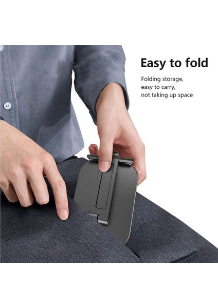 Beyaz Stil Evrensel Üç Bölüm Katlanabilir Masaüstü Cep Telefonu Laptop Tutucu iPhone iPad Notebook Için Ayarlanabilir Akıllı Telefon Tablet Standı (Yurt Dışından)