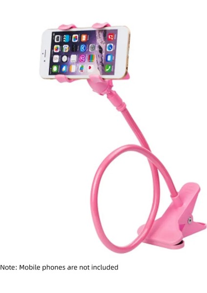 Pembe Stil Evrensel Telefon Tutucu Yatak Klipsi Tembel Esnek Gooseneck Kelepçe Uzun Arms iPhone Android Için Montaj Yatak Masası Cep Telefonu Tutucu (Yurt Dışından)