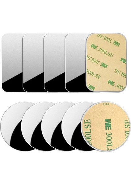 3 Adet Siyah 35X45 Tarzı Ince Metal Plaka Manyetik Araç Telefonu Tutucu Için Demir Levha Etiket Disk Mıknatıs Tablet Masa Telefon Araba Standı Montaj Yuvarlak (Yurt Dışından)