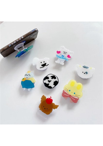 A8 Stili Evrensel Sevimli Ins Ayı Tavşan Düzensiz Katlanabilir Stand Tutucu iPhone Redmi Huawei Samsung Için Cep Telefonu Braketini Genişletiyor (Yurt Dışından) modelleri