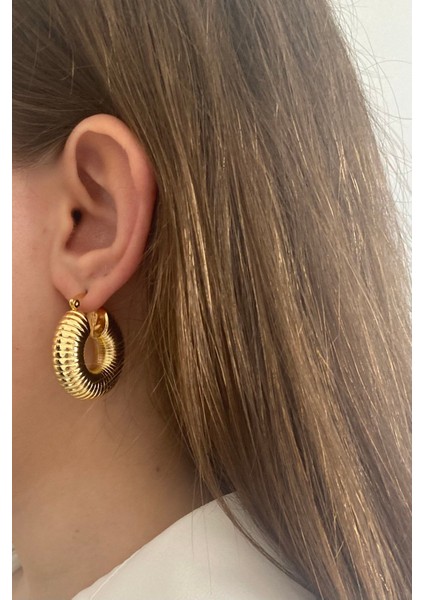 Özel Seri Salyongoz Halka Küpe