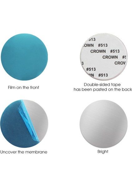 5 Adet Siyah Stil Manyetik Metal Plaka Araç Telefonu Tutucu Evrensel Demir Levha Disk Sticker Montaj Cep Telefonu Mıknatıs Standı IPhone Ro Için (Yurt Dışından) indirimleri