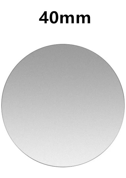 1 Adet Gümüş 40X40 Tarzı Ince Metal Plaka Manyetik Araç Telefonu Tutucu Için Demir Levha Etiket Disk Mıknatıs Tablet Masa Telefon Araba Standı Montaj Yuvarlak (Yurt Dışından)