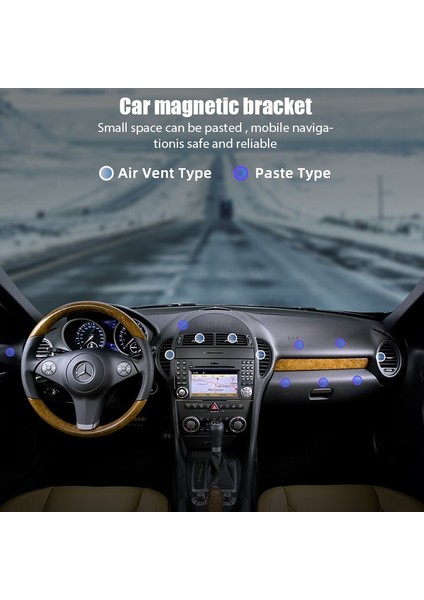 Gök Mavisi Tarzı Arabada Manyetik Telefon Tutucu Mıknatıs Braketi Merkez Konsolda Montaj Araç Telefonu Tutacağı Güçlü Manyetizma Evrensel iPhone Redmi Için (Yurt Dışından) indirimleri