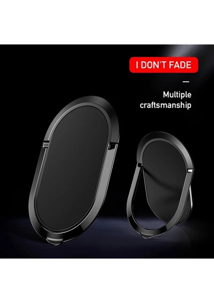 Siyah Stil Evrensel Parmak Yüzük Tutucu Manyetik Telefon Tutucu Araç Telefon Tutacağı Standı Cep Telefonları Mıknatıs Iphone Için Akıllı Telefon Desteği (Yurt Dışından) fırsatları
