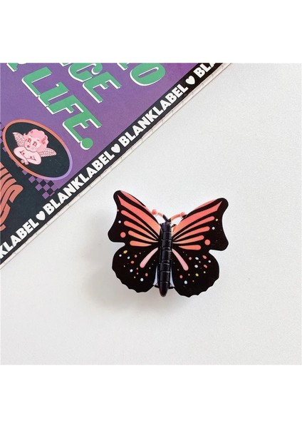 Stil 12 Stil Güzel Kelebek Genişleyen Telefon Standı Kavrama Parmak Rring Desteği iPhone 11 Için Düşme Karşıtı Yuvarlak Katlanabilir Cep Telefonu Tutucu (Yurt Dışından)