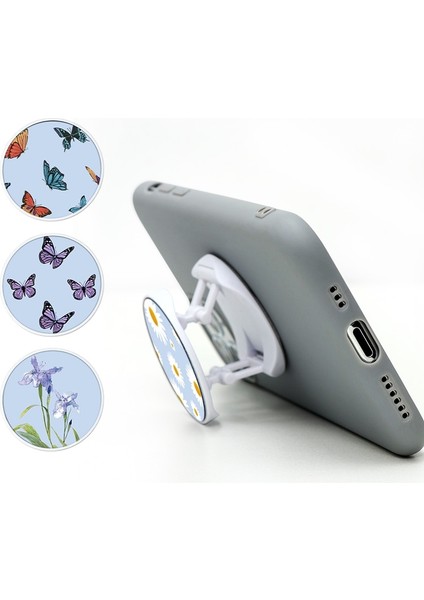 Lkbaijuh Tarzı Retro Küçük Papatya Çiçeği Genişleyen Telefon Standı Kavrama Parmak Yüzük Desteği Düşme Karşıtı Yuvarlak Katlanabilir Evrensel Cep Telefonu Tutucu (Yurt Dışından) fırsatları