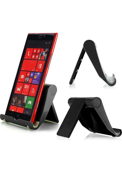 Sarı Stil Evrensel Masa Telefon Tutucu Smartphone Tablet Için Katlanabilir Mobil Masaüstü Montaj Desteği Standı (Yurt Dışından)