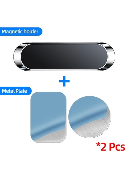 Metal Gümüş Tarzı Metal Manyetik Telefon Tutucu Araç Telefonu Tutacağı Stand Çinko Alaşımlı Mıknatıs Araba Desteği Tüm Cep Telefonları Için Uygundur (Yurt Dışından)