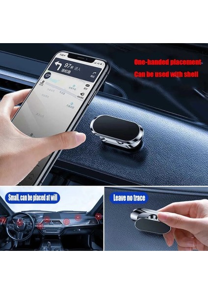 Metal Gümüş Tarzı Metal Manyetik Telefon Tutucu Araç Telefonu Tutacağı Stand Çinko Alaşımlı Mıknatıs Araba Desteği Tüm Cep Telefonları Için Uygundur (Yurt Dışından) fırsatları