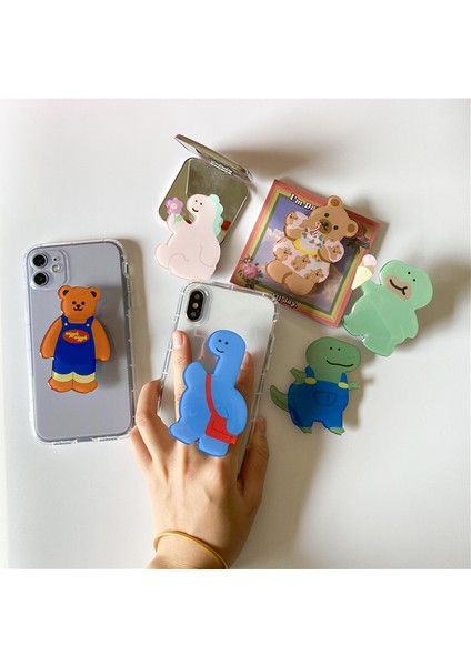 No.4 Tarzı Lüks Evrensel Sevimli Epoksi Ayı Telefon Soketi Cep Telefonu Aksesuarları Cep Telefonu Tutucu Cep Telefonu Zil Braketi Soketi (Yurt Dışından) modelleri