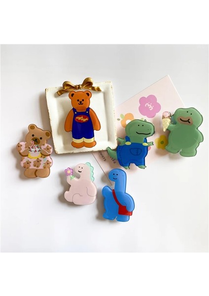 No.4 Tarzı Lüks Evrensel Sevimli Epoksi Ayı Telefon Soketi Cep Telefonu Aksesuarları Cep Telefonu Tutucu Cep Telefonu Zil Braketi Soketi (Yurt Dışından) indirimleri