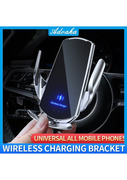 Kırmızı Stil Araç Telefonu Tutacağı Kablosuz Şarj Cihazı Araç Montaj Tutacağı Elektrikli 15W Hızlı Şarj Iphonesamsung Için (Yurt Dışından) modelleri