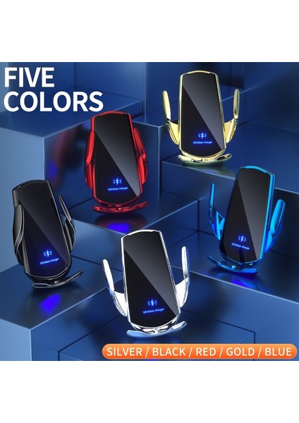 Kırmızı Stil Araç Telefonu Tutacağı Kablosuz Şarj Cihazı Araç Montaj Tutacağı Elektrikli 15W Hızlı Şarj Iphonesamsung Için (Yurt Dışından) indirimleri