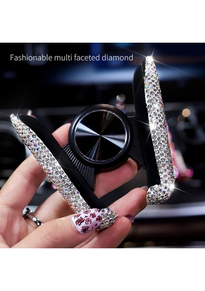 Pembe Tarzı Crystal Diamond Evrensel Araç Telefonu Tutucu Bling Rhinestone Araba Hava Firar Montaj Standı iPhone Samsung Için Cep Telefonu Tutucu (Yurt Dışından) fırsatları