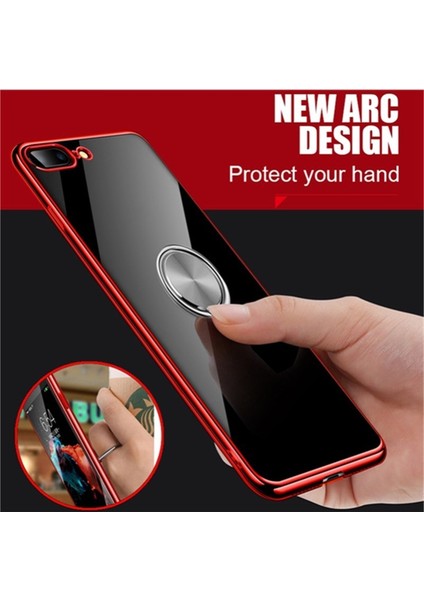 Mavi Metal Daire Stili Tutucu Parmak Yüzük Metal Cep Telefonu Standı Tutucu iPhone 9 x Lu Manyetik Telefon Yüzüğü Yuvarlak Araç Montaj Standı (Yurt Dışından) modelleri