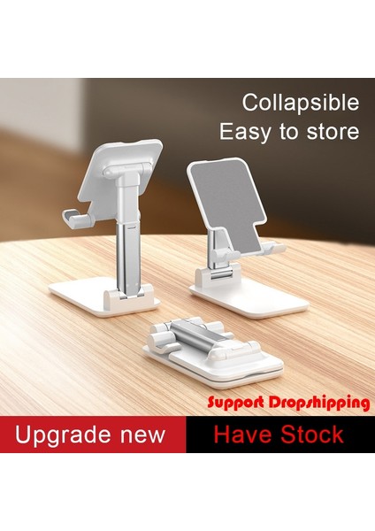 Z57-LIFT-BEYAZ Stili Z57 Masaüstü Telefon Standı Katlanır Evrensel Tablet Telefon Tutucu Tembel Ipad Canlı Web Dersi Braketi Teleskopik Metal Taşınabilir (Yurt Dışından) fiyatları