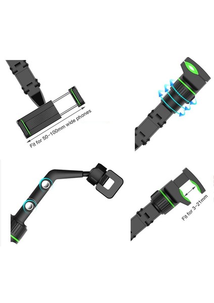 Eski Sürüm Siyah Stil Araç Telefonu Tutucu Çok Fonksiyonlu 360 Derece Dönebilen Oto Dikiz Aynası Koltuk Asılı Klip Braketi Cep Telefonu Tutucu Araba Için (Yurt Dışından) indirimleri